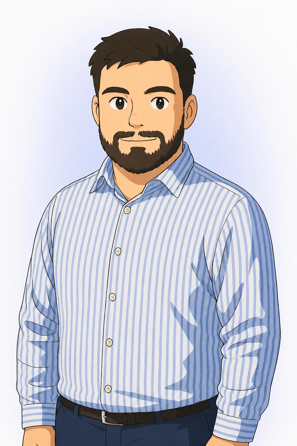 Illustrated portrait of Natan Ben Dor.